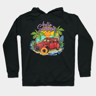 Tropical holiday summer sunset beach Hoodie